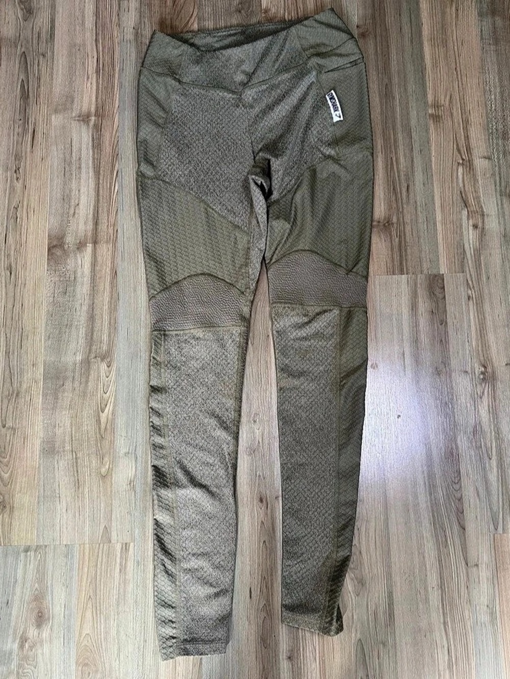 Gymshark Women’s High Waisted Full Length Leggings in Olive Green Size Small